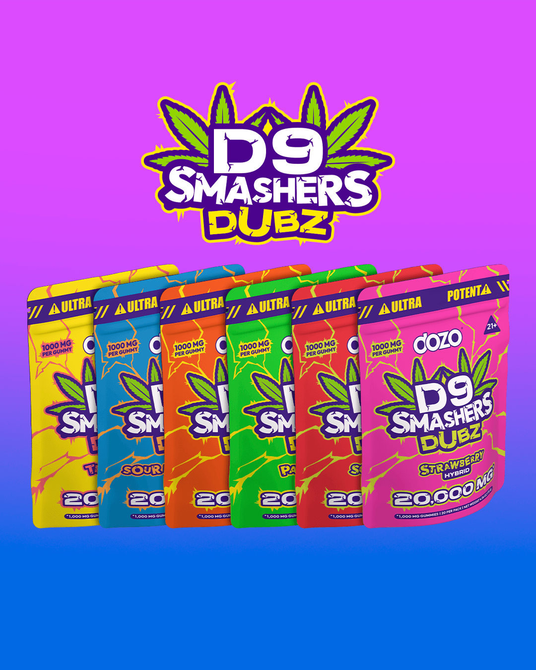 20k D9 Smashers Dubz Gummies