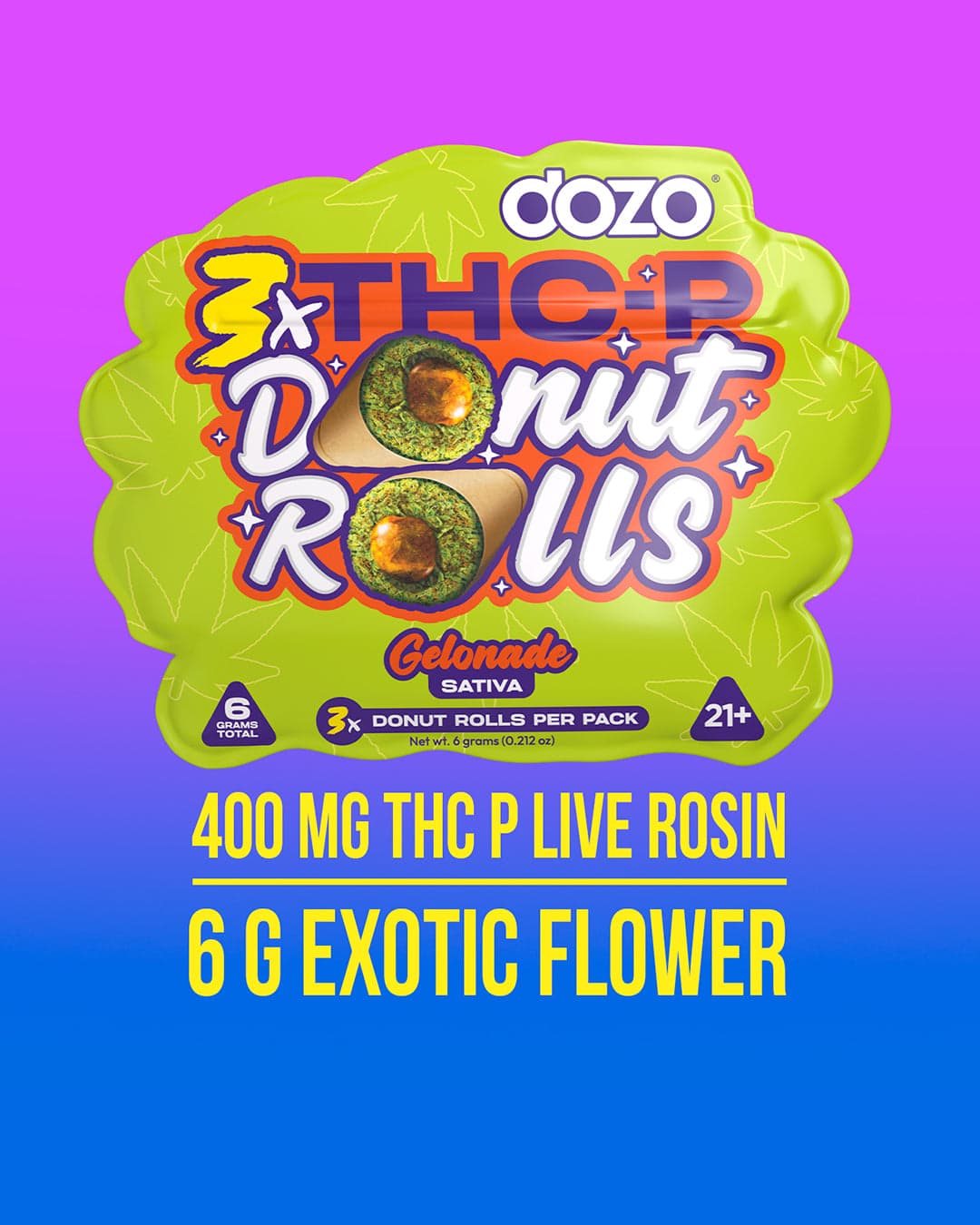 Dozo Donut Prerolls 6 grams (3ct)