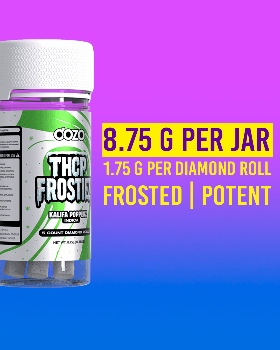 Dozo THCP Frostiez -  Diamond Rolls (5ct)