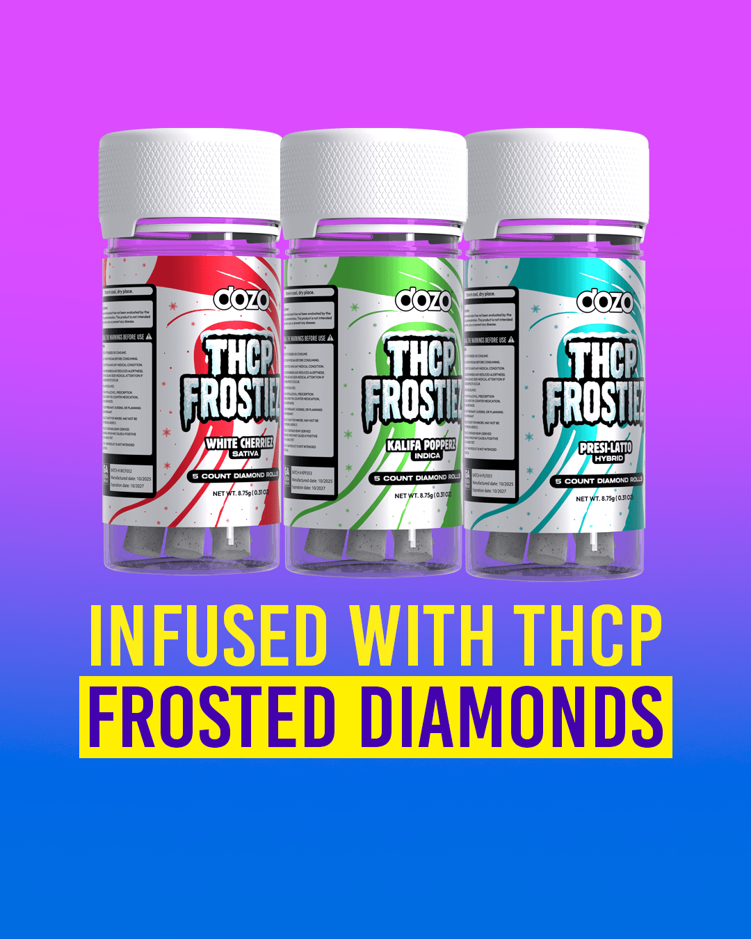 Dozo THCP Frostiez -  Diamond Rolls (5ct)