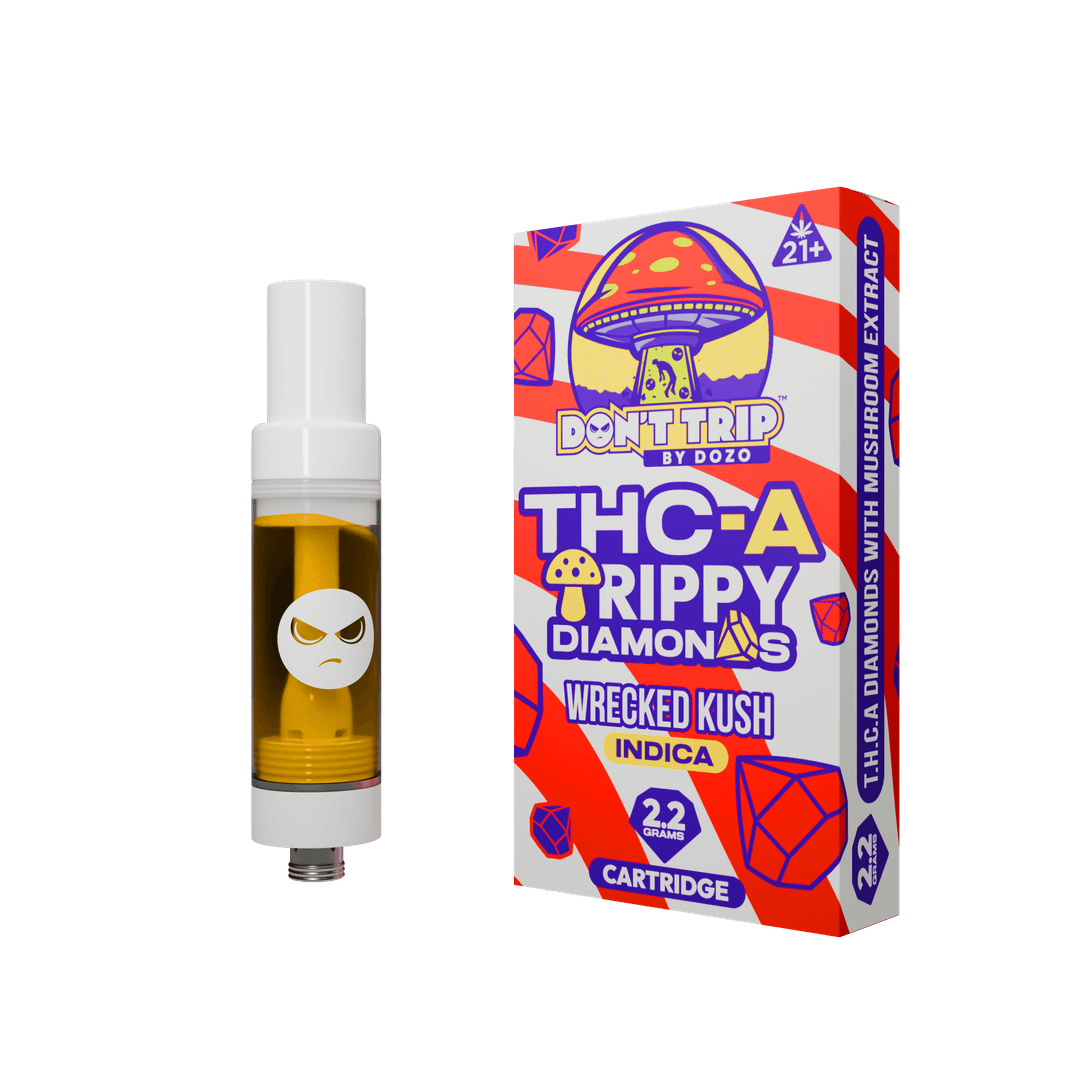 DOZO Don't Trip THC-A Trippy Diamonds Cart | Baked Rainbow (Hybrid)