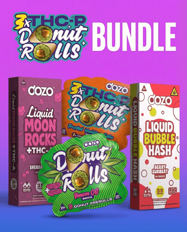 3ct Donut Rolls Preroll Bundle